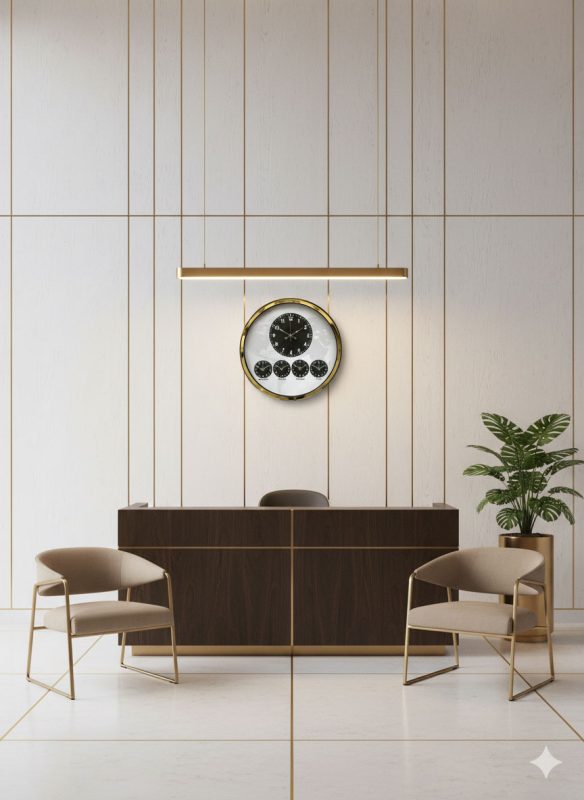 52 cm gold dünya saatleri duvar saatleri