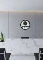 52 cm Siyah dünya-saatleri duvar saatleri