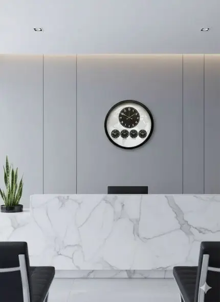 52 cm Siyah dünya-saatleri duvar saatleri