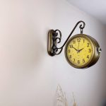 Çift Taraflı Anque İstasyon Duvar Saati - 36x25 cm