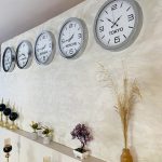 Ülke Başkentleri Duvar Saati 36 cm Krom Metal 5’li Seti