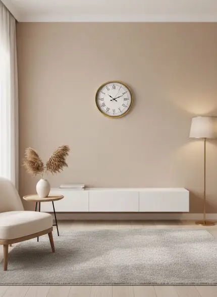 Gold metal Duvar Saati