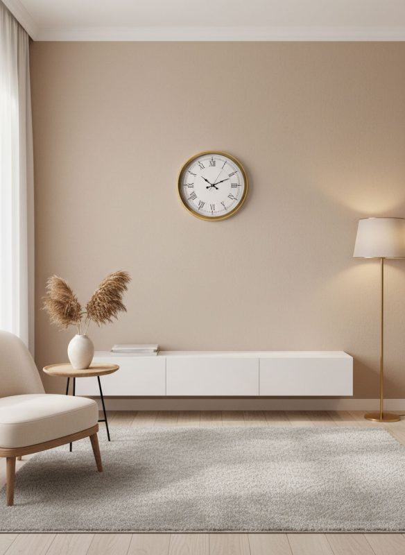 Gold metal Duvar Saati