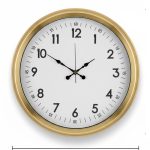 Klasik Duvar Saati Gold Metal