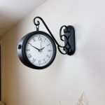 Çift Taraflı Romen İstasyon Duvar Saati 36×25 cm