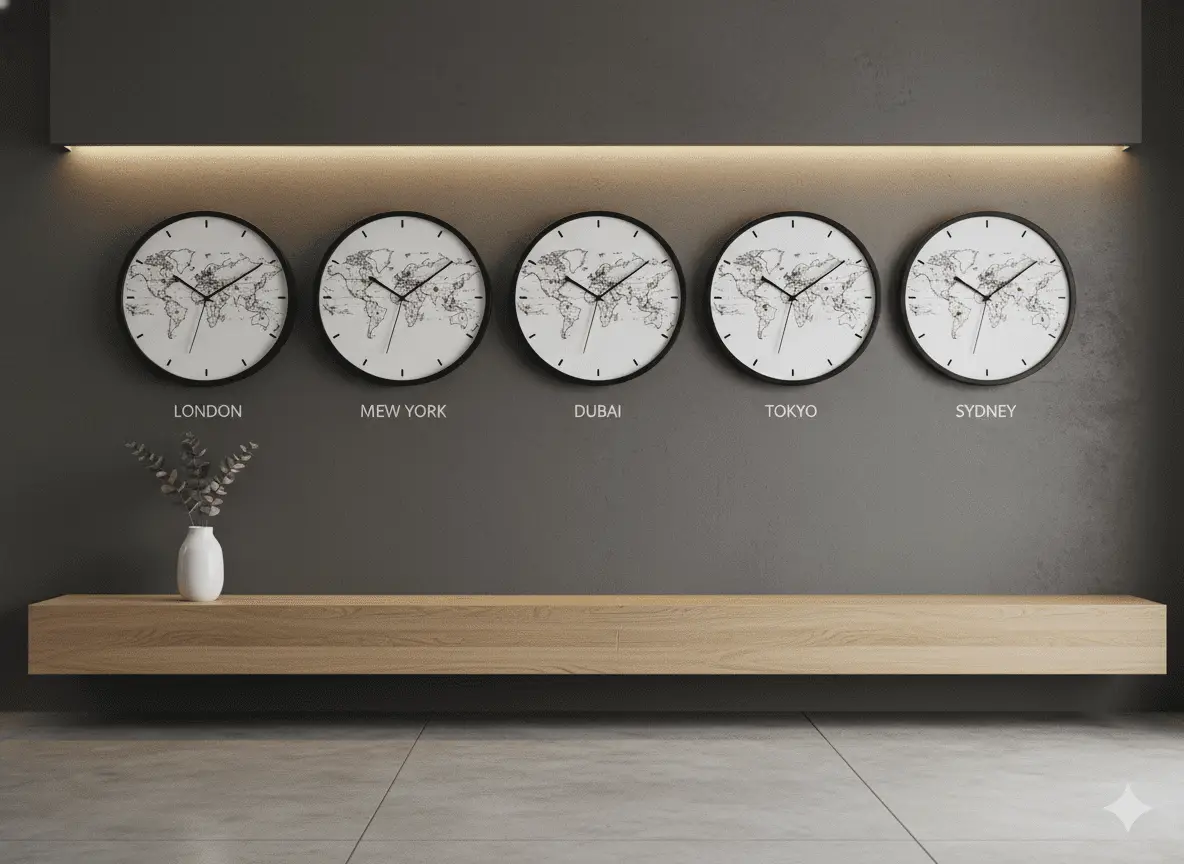 dünya duvar saatleri