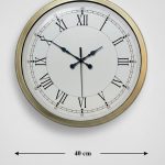 Eskitme Duvar Saati | 40 cm Metal Sessiz-Akar