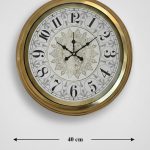 40 cm gold duvar saati modeli