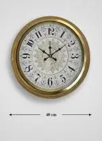 40 cm gold duvar saati modeli