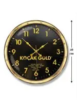 Promosyon Duvar Saat 40 cm Gold Metal