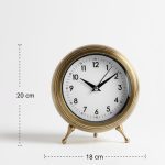Dekoratif Eskitme Masa Saati | 20×18 cm | Butik Saat