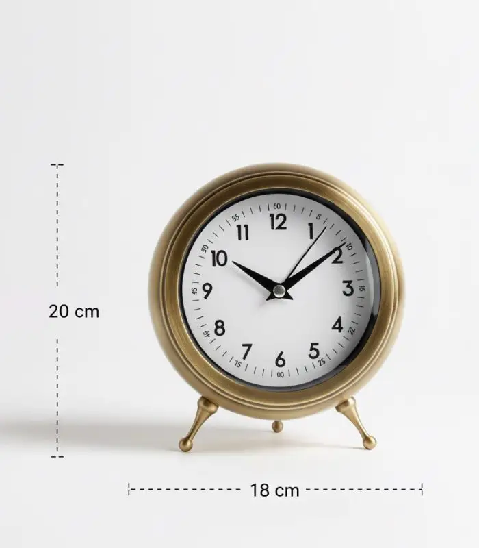 Dekoratif Eskitme Masa Saati | 20×18 cm | Butik Saat