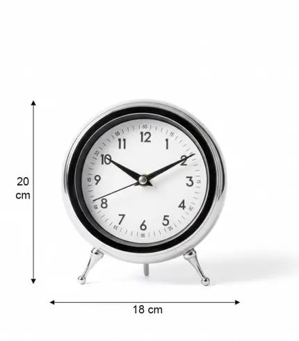 Metal Krom Masa Saati