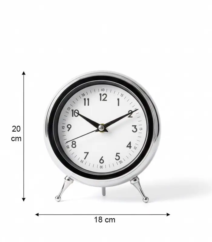 Metal Krom Masa Saati