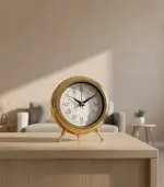 Altın Dekoratif Masa Saati