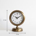 Metal Eskitme Masa Saati Modeli