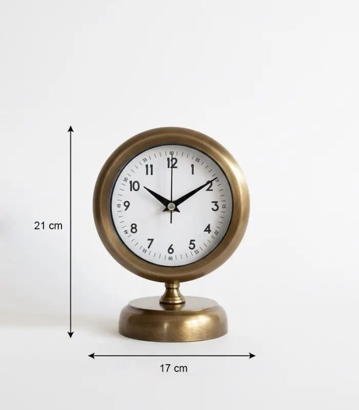 Metal Eskitme Masa Saati Modeli