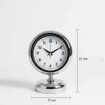 Metal Dekoratif Krom Masa Saati Modeli