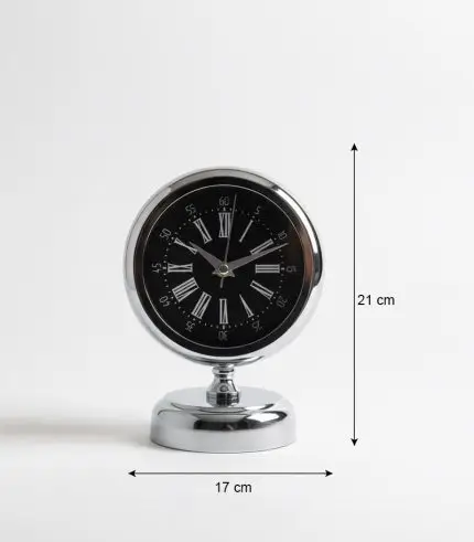 Metal Dekoratif Krom Masa Saati Modeli