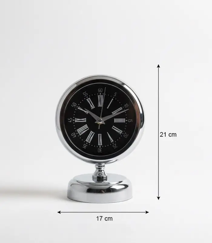 Metal Dekoratif Krom Masa Saati Modeli