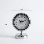 Metal Dekoratif Krom Masa Saati Modeli