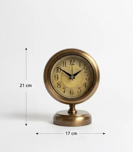 Metal Eskitme Masa Saati Modeli