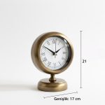 Metal Eskitme Masa Saati Modeli