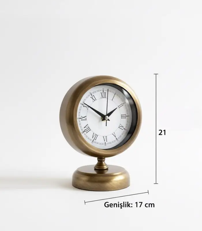 Metal Eskitme Masa Saati Modeli