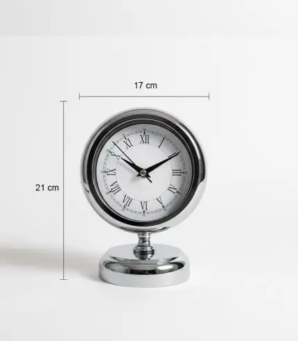 Metal Dekoratif Krom Masa Saati Modeli