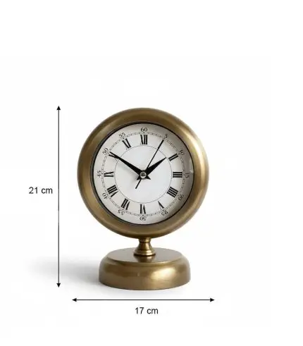 Metal Eskitme Masa Saati Modeli