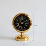 Metal Lüks Gold Masa Saati