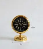 Metal Lüks Gold Masa Saati