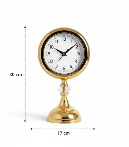 Metal Kristal Gold Masa Saati