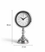 Analog Metal Kristal Krom Masa Saati