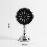 Dekoratif Metal Kristal Krom Masa Saati