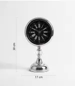 Dekoratif Metal Kristal Krom Masa Saati