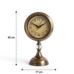 Metal Kristal Eskitme Masa Saati Modeli