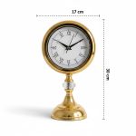 Metal Kristal Gold Masa Saati