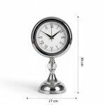 Dekoratif Metal Kristal Krom Masa Saati