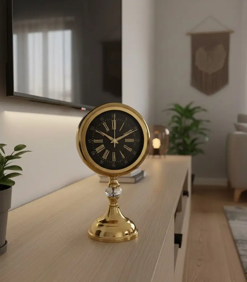 gold kristal masa saati