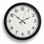 Metal Siyah Duvar Saati