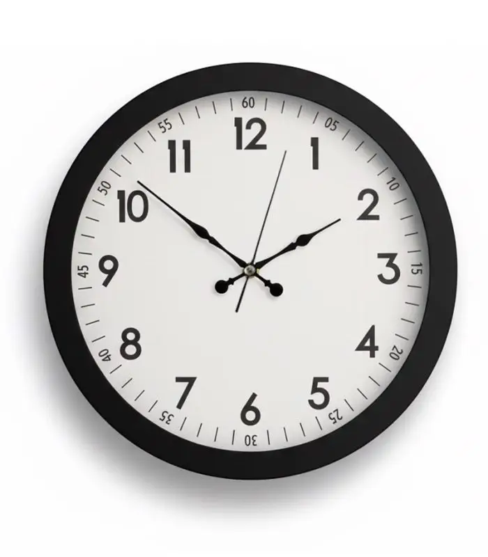 Metal Siyah Duvar Saati