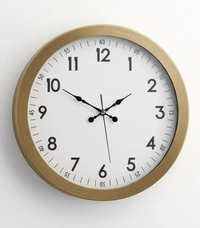 Metal Dekoratif Eskitme Duvar Saati