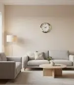 Metal Klasik Gold Duvar Saati