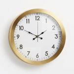 Metal Klasik Gold Duvar Saati