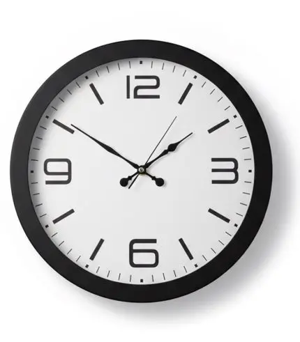 Metal Siyah Duvar Saati