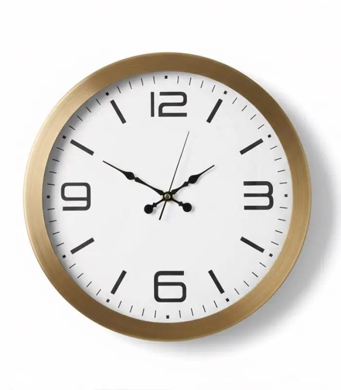 Metal Dekoratif Eskitme Duvar Saati