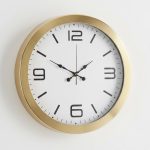 Metal Modern Gold Duvar Saati