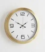 Metal Modern Gold Duvar Saati