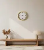 Metal Modern Gold Duvar Saati